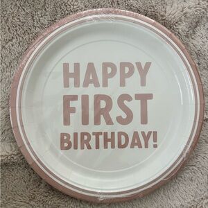 First birthday plates